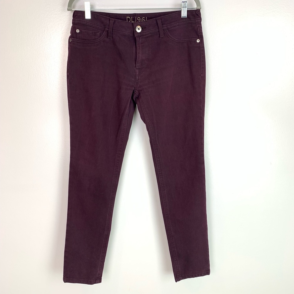 DL1961 Women's Skinny Jeans in Burgundy